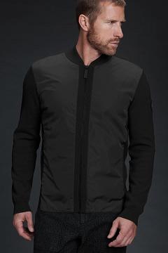 Ropa Canada Goose Hombre México - WindBridge Suéteres Negros SK3094257